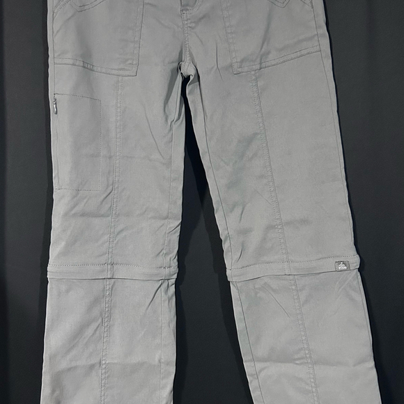 prAna Pants Womens Gray Monarch Convertible Zip-Leg Hiking Outdoors - Picture 1 of 6